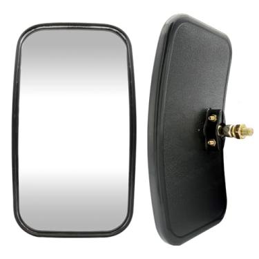 Imagem de Espelho retrovisor universal de empilhadeira de 20 cm x 11,4 cm, compatível com carregador de reboque de caminhão, 1 peça