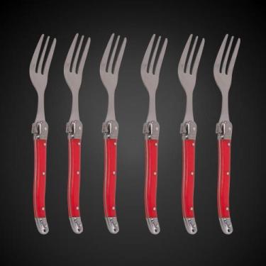 Imagem de Garfos Sobremesa Laguiole Com Estojo Talheres Premium - La Tour, Verme