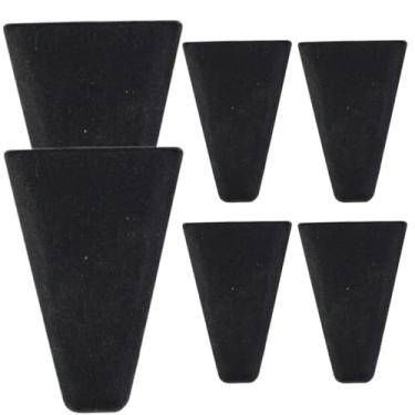 Imagem de Cesta de silicone para fritadeira a ar 6 peças para aumentar a altura, pé de silicone antiderrapante para racks redondos/quadrados, acessório de rack empilhável portátil 1,3 x 1,8, prateleiras