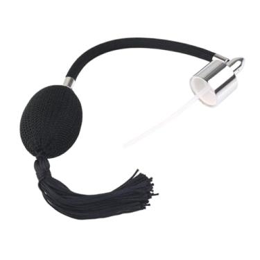 Imagem de oshhni Bico de reposição para frasco de perfume feminino, prático com borla longa, para loja, escritório, salão de beleza, Preto