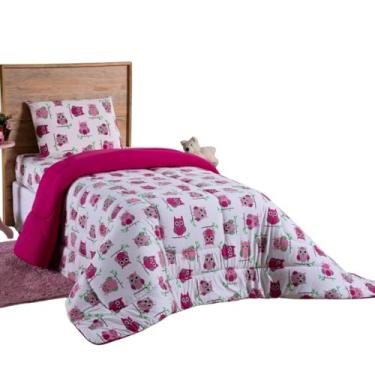 Imagem de Cobertor Coberta Manta Edredom Mantinha Soft Fleece Dupla Face Solteiro Macio Grosso Grande Pink
