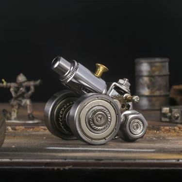 Imagem de Quebra-cabeça de metal 3D para adultos, kit de modelo de metal, quebra-cabeça de armadura mecânica, quebra-cabeças de adultos - o melhor presente para homens (canhão)