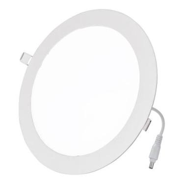 Imagem de Painel Luminária Plafon Redondo Embutir Luz Led 12w Garantia 1 Ano - G