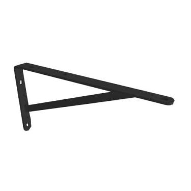 Imagem de Mão Francesa Reforçada 20x12,5cm Para Prateleiras Multivisão, Preto