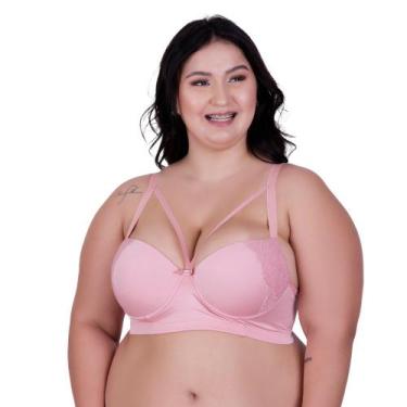 Imagem de Sutiã Plus Size com Tirinhas Bojão Detalhe em Renda Strappy - NAKA MOD