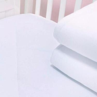 Imagem de Kit 3 Lençol Branco Berço Americano de Algodão  - Loja Baby