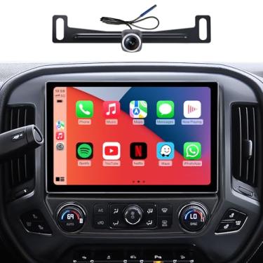 Imagem de Rádio estéreo automotivo de 11,5 polegadas para Chevy Silverado e GMC Sierra 2014-2018 - CarPlay Android Auto sem fio | Navegação GPS WiFi 5G | Bluetooth FM/SWC | Tela sensível ao toque | Plug & Play