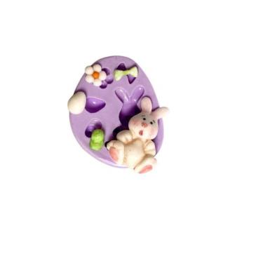 Imagem de F987 molde de silicone coelho confeitaria biscuit - confeitaria dos mo