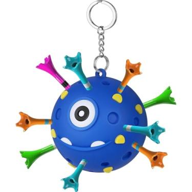 Imagem de ACCTOLF Suporte de camiseta de bola, suporte portátil de bola de golfe para bolsa de golfe, suporte de camiseta de golfe com orifício de 18 tees, acessório de golfe para bolsa de taco de golfe