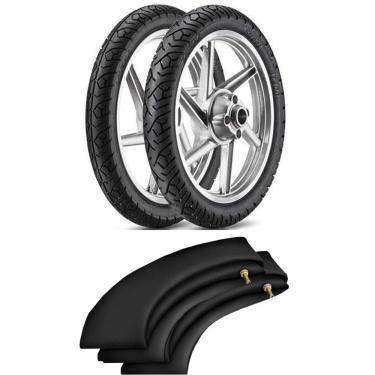 Imagem de Kit Pneu Cg Titan Ybr 275-18 + 90/90-18 St400 Vipal