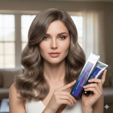 Imagem de Tinta de Cabelo Louro Medio Cinza 7.1 Kaizen Coloração 60gr