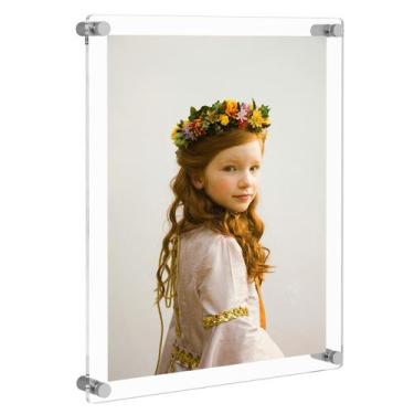 Imagem de Porta-retratos NIUBEE, acrílico, suporte de parede, 11 x 14 polegadas,