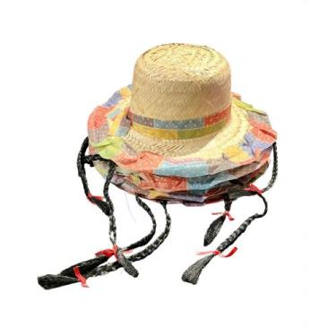 Imagem de Chapéu De Palha Com Trança Infantil Sortido Un - Romafele