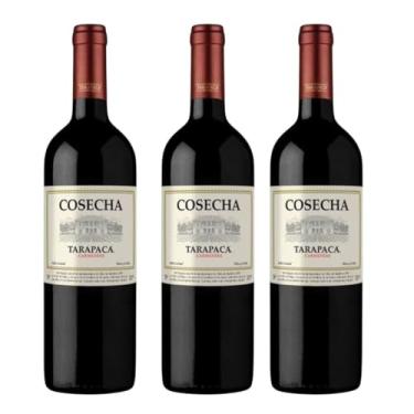Imagem de Kit 3 Vinhos Tarapacá Cosecha Carménère Tinto 750ml