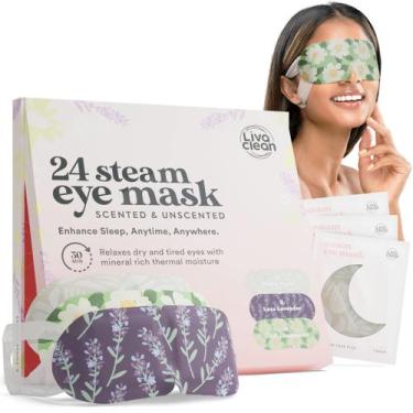 Imagem de Máscara de olhos a vapor LivaClean 24 para olhos secos, olheiras e inc