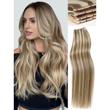 Imagem de Extensões de cabelo WIGNEE OVO Hand-Tied Weft PU Remy Human Hair