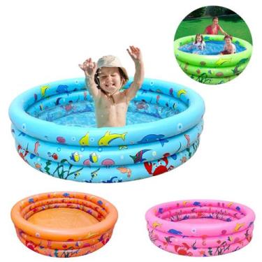 Imagem de Piscina Inflável 100 Litros Fundo Do Mar Criança Infantil - wellmix, A