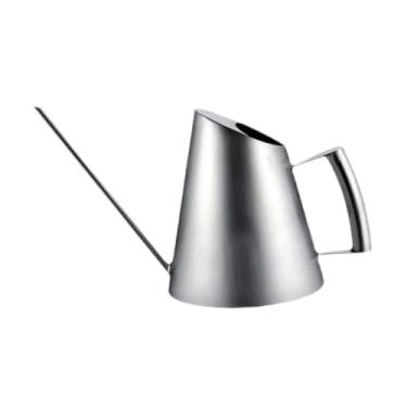 Imagem de Ｂｅｓｇａ Regador de aço inoxidável com alça confortável, portátil, bico longo, regador para bonsai, plantas domésticas, 1500ml