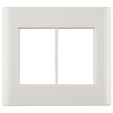 Imagem de Placa 6 Postos 4x4 Tramontina Giz Pérola Tramontina