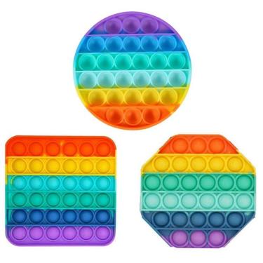 Imagem de Pop It Fidget Toys Brinquedo Anti Stress Sensorial Colorido