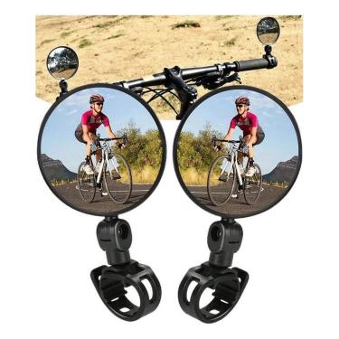 Imagem de 2 Espelho Retrovisor Bike Guidão Giratório 360 Bicicleta