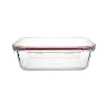 Imagem de Pote Retangular, Tampa Lock, Vermelho, Casambiente