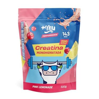 Imagem de +Mu Creatina Monohidratada 100% Pura Sabor Pink Lemonade - Refil 500g