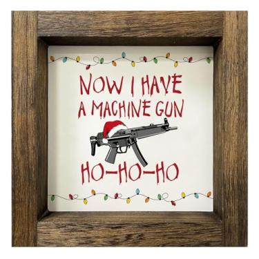 Imagem de Decorações de Natal rígidas, placas de madeira engraçadas de Natal com moldura para decoração de bandeja de parede de mesa de parede de banheiro em camadas, presentes de mercadoria rígida, material de