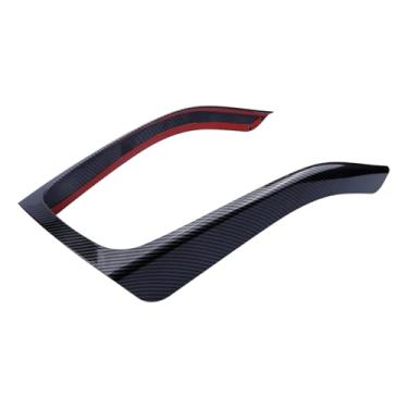 Imagem de HarmoFolk Capa de painel de câmbio e acabamento da moldura do console central para Audi A4/A5/S5 2009-2016, atualização interna de sobreposição adesiva ABS, resistente a arranhões, design sem