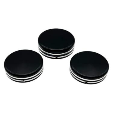 Imagem de BYYINGSUS Tampas de tampa da porca da haste do garfo superior da motocicleta compatíveis com Dyna Fat Bob Super Glide FXDL 06-2017 Softail FLS Sportster XL 883 1200 (preto com branco)