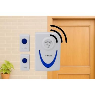 Imagem de Campainha sem Fio para Idosos Longo Alcance 100 Metros de Distância com 32 Toques Residencial Comercial Bivolt + Pilha