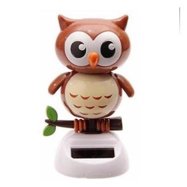 Imagem de Coruja Solar Para Painel De Carro - Boneco Solar 10 Cm - temdetudomesm
