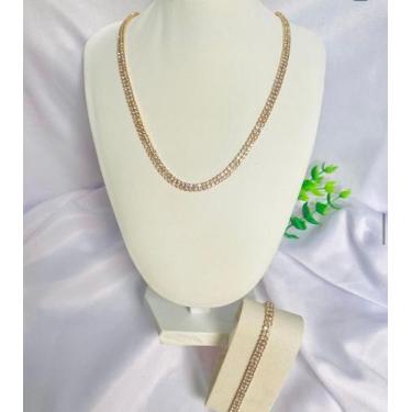 Imagem de Conjunto cravejado belíssimo bijoteria