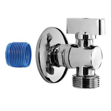 Imagem de Registro Esfera Máquina Cromado 1-2x3-4 - Torneira De Esfera Para Máquina De Lavar E Lava-louça