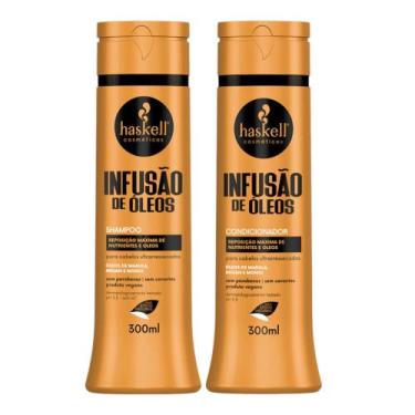 Imagem de Kit Shampoo e Condicionador Infusão de Óleos 300 ml Haskell
