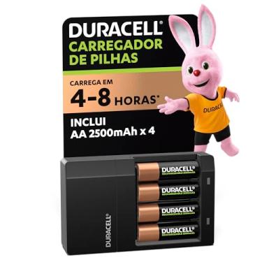 Imagem de Duracell Carregador de Pilhas Recarregáveis AA e AAA Com 4 Pilhas AA
