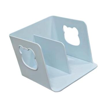 Imagem de Generic Suporte de mesa para livros, estante de mesa vazada, leve, versátil, portátil, exclusivo, classificador de arquivos para escritório no quarto, Azul