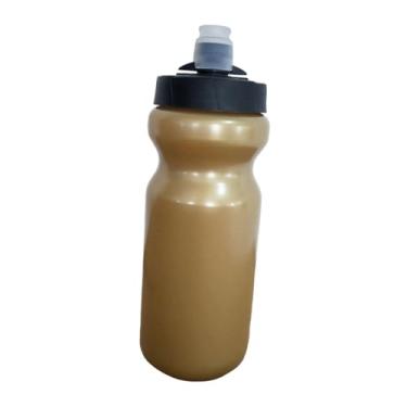 Imagem de KiBcsLic Garrafa de água esportiva Squeeze 620ml portátil para mulheres e homens, à prova de vazamento, copo de água para boxe, ciclismo, fitness e futebol, Ouro