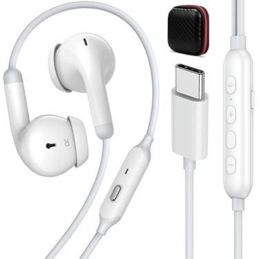 Imagem de iMangoo 3 fones de ouvido USB C modo equalizador fones de ouvido com microfone DAC HiFi Bass Sound Type C fones de ouvido plug in ear para iPhone 17 Air 16 Pro Max 15 para Samsung S25 S24 para Google