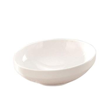 Imagem de WYUYIWH Tigela branca grande de ramen, tigela de salada, utensílios de mesa de hotel, tigelas de cozinha de cerâmica (cor: 3)