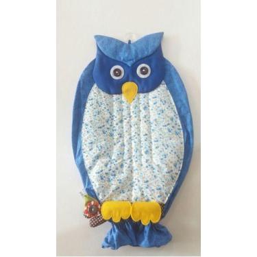 Imagem de Puxa Saco Corujinha - Empório do Peso e Decorações , Estampado Azul