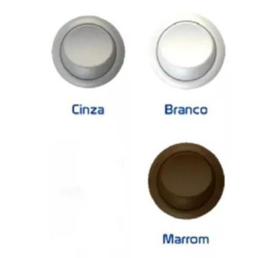 Imagem de Kit 20 botões liga e desliga tic tac preto/branco/cinza - Led, Branco