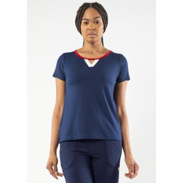 Imagem de Blusa Manga Curta Pau a Pique Náutica Azul Marinho