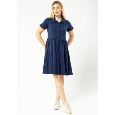 Imagem de Vestido Pau a Pique Básico Azul Marinho
