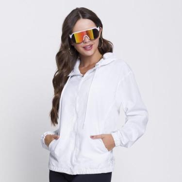 Imagem de Jaqueta Selene Corta Vento Feminina 22025.001, Branco, GG