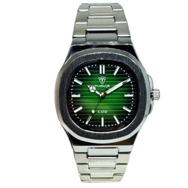 Imagem de Relógio Tuguir Masculino Ref: Tg30441 Casual Retangular Prateado