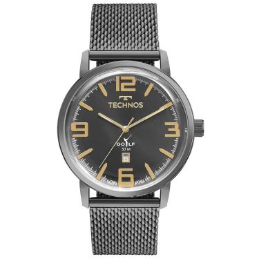 Imagem de Relógio Technos Masculino Ref: 2115ubl/1f Golf Mesh Grafite