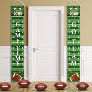 Imagem de Batiyeer Bandeira para varanda de futebol, tigela de futebol, suprimentos para fãs de esportes, lembrancinhas temáticas, lembrancinhas de festa de fotos, adereços para pendurar na parede (tema do jogo