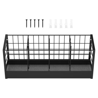 Imagem de ZFLYCANP Escorredor de louça grande, escorredor de pratos de lama de diatomáceas, instalação montada na parede, aprimorando a usabilidade, economize espaço, organizador de cozinha multifuncional, 40,5