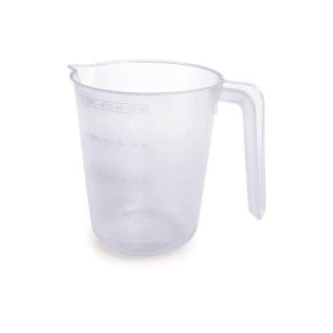 Imagem de Jarra Medidora Graduada de Plástico 1 Litro para Receitas de Cozinha P